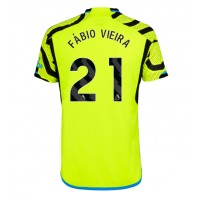 Arsenal Fabio Vieira #21 Vieraspaita 2023-24 Lyhythihainen